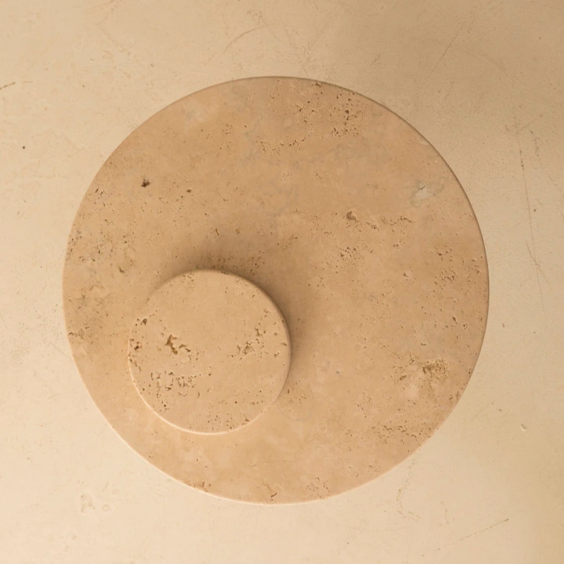 Round Stone Side Table