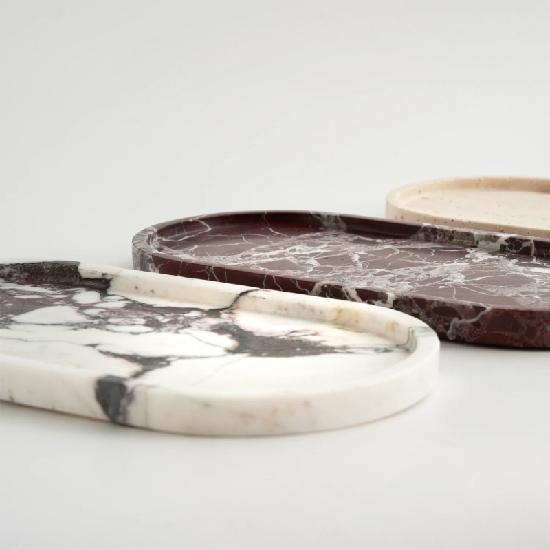 Multiple Material Options Marble Tray